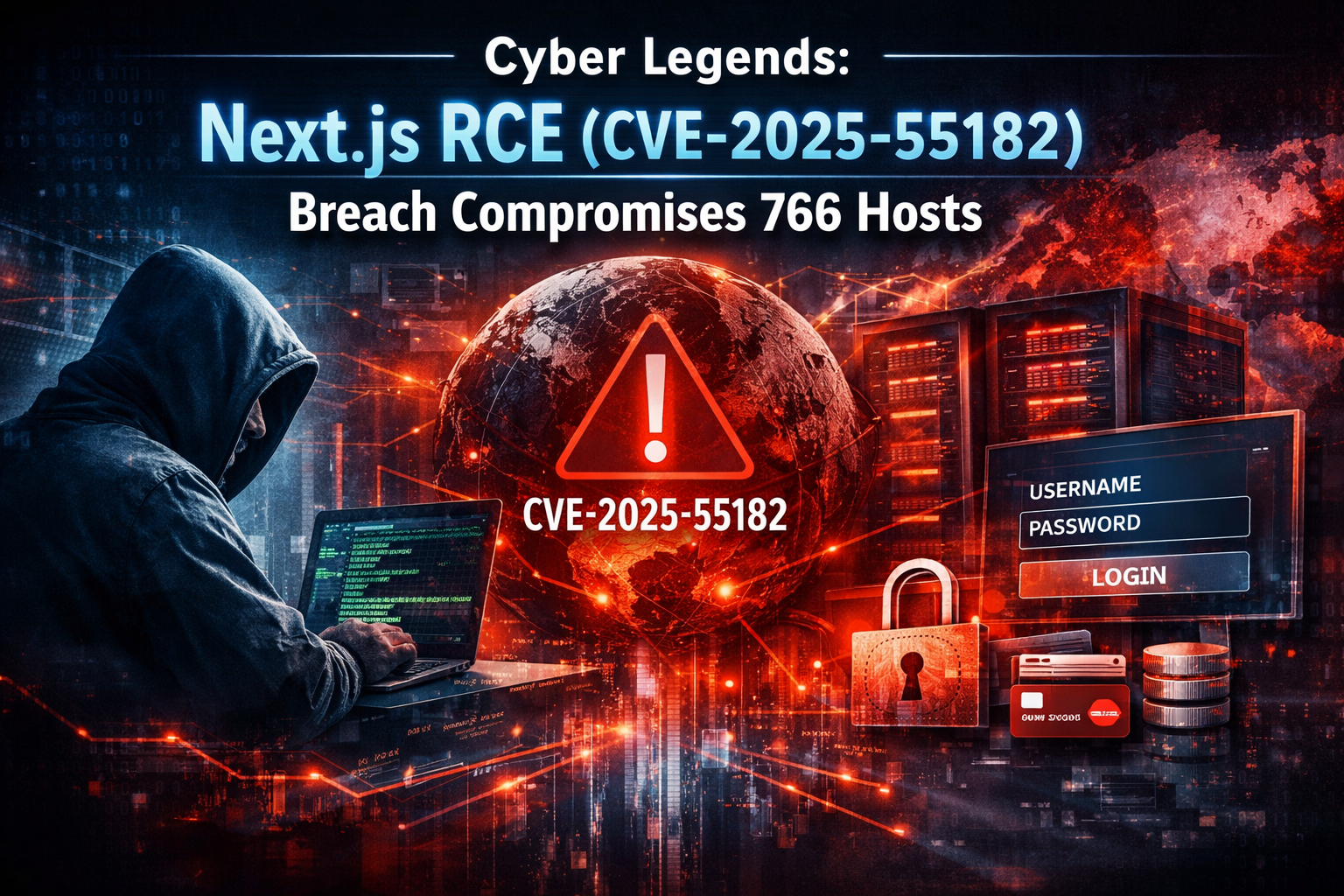 Cyber Legends: Next.js RCE (CVE-2025-55182) Breach Compromises 766 Hosts