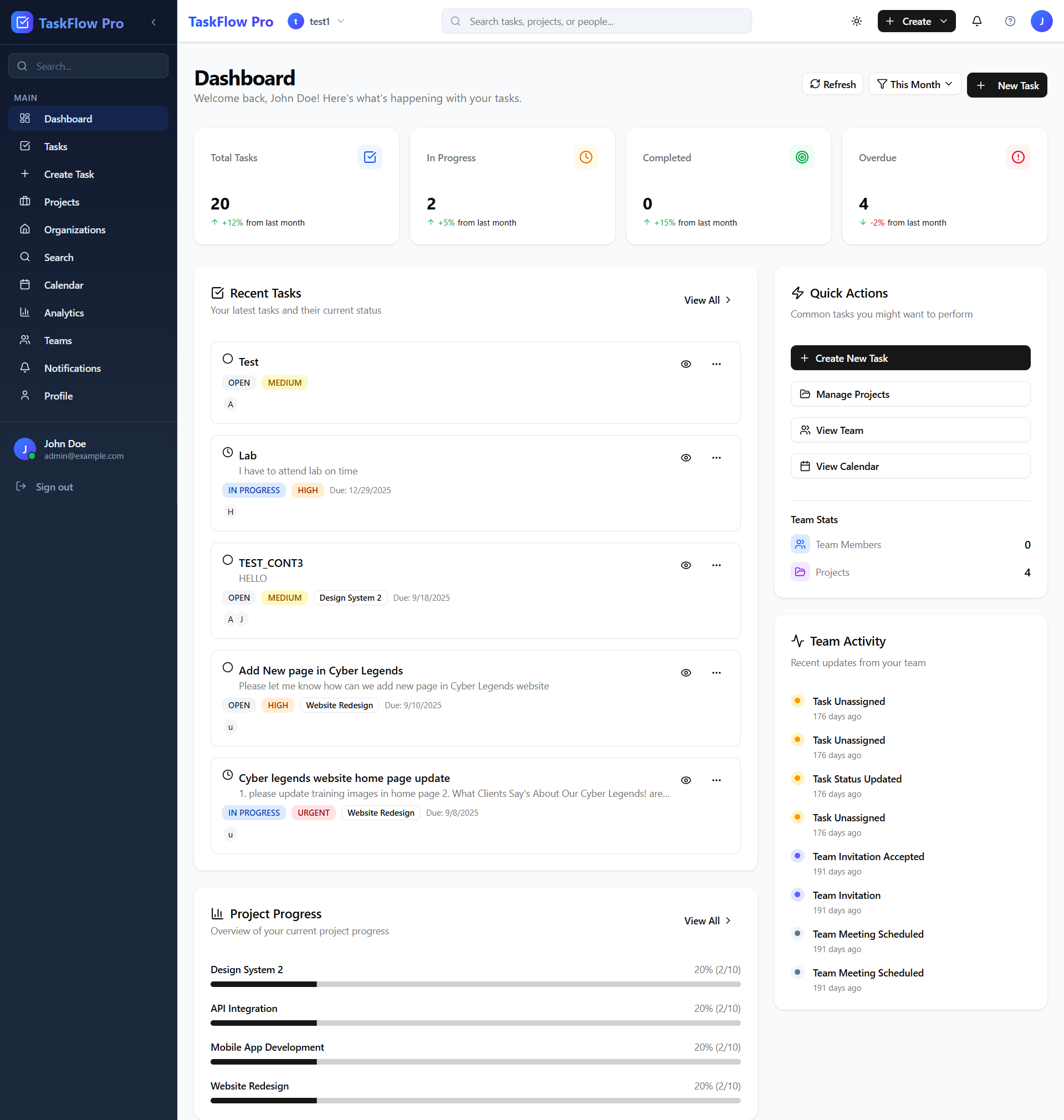 Dashboard